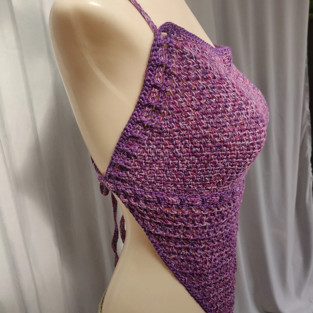 Hand Made Just Wingin' It Halter Top - Picture 3 of 7